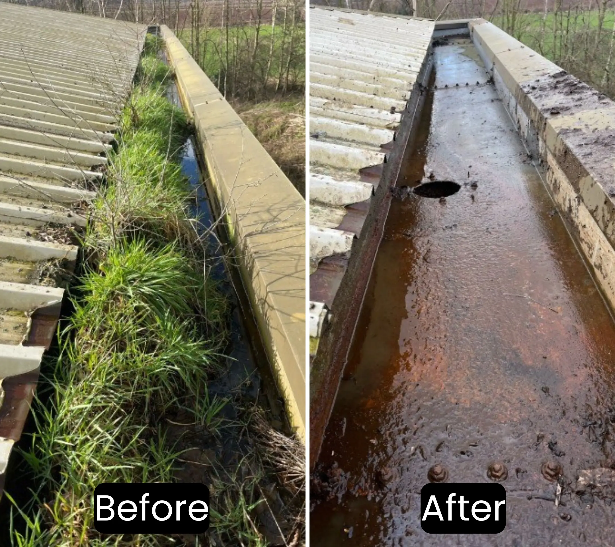 Commercial gutter cleaning case study 1
