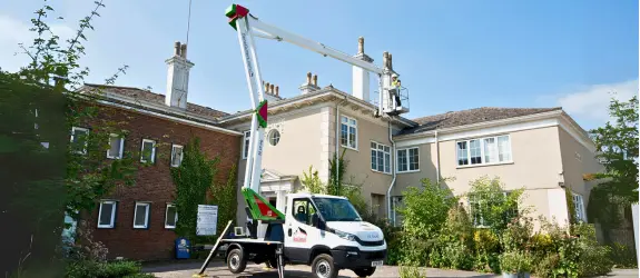 Gutter cleaning a commercial property in {Area}